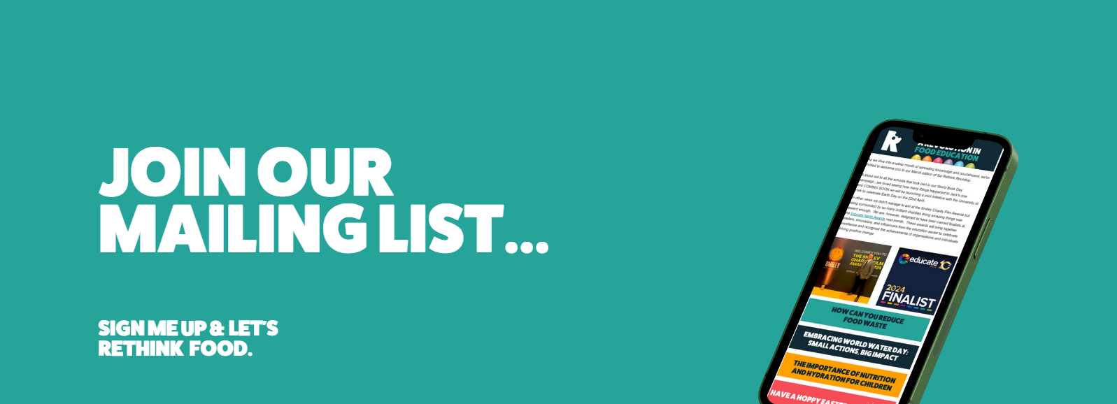 Join our mailing list